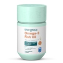 真のグレースオメガ-3魚油 - 60 Softgels - 1400 mg EPA + DHA - 脳、心臓、関節と免疫の健康 - 有機、グルテンフリー、大豆無料