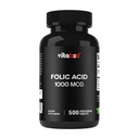 葉酸1mg(1000mcg)(ビタミンB9) - 500ベジタリアンタブレット - 必須の胎児および産後のビタミン