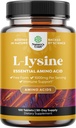 Natures Craft L-Lysine無料フォームカプセル - 目の健康のための高強度L-Lysineサプリメント リップケアコラーゲン合成と免疫サポート - エッセンシャルアミノ酸 - サービングあたりの1000mg - 100カウント