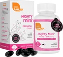 Zahler Mighty Mini Prenatal Vitamin with DHA & Folate - 認定コザー - すべての天然プレナタルビタミン - 妊娠中の女性のためのマルチビタミン - 19 葉酸を含む胎児ビタミン(90 Softgels)