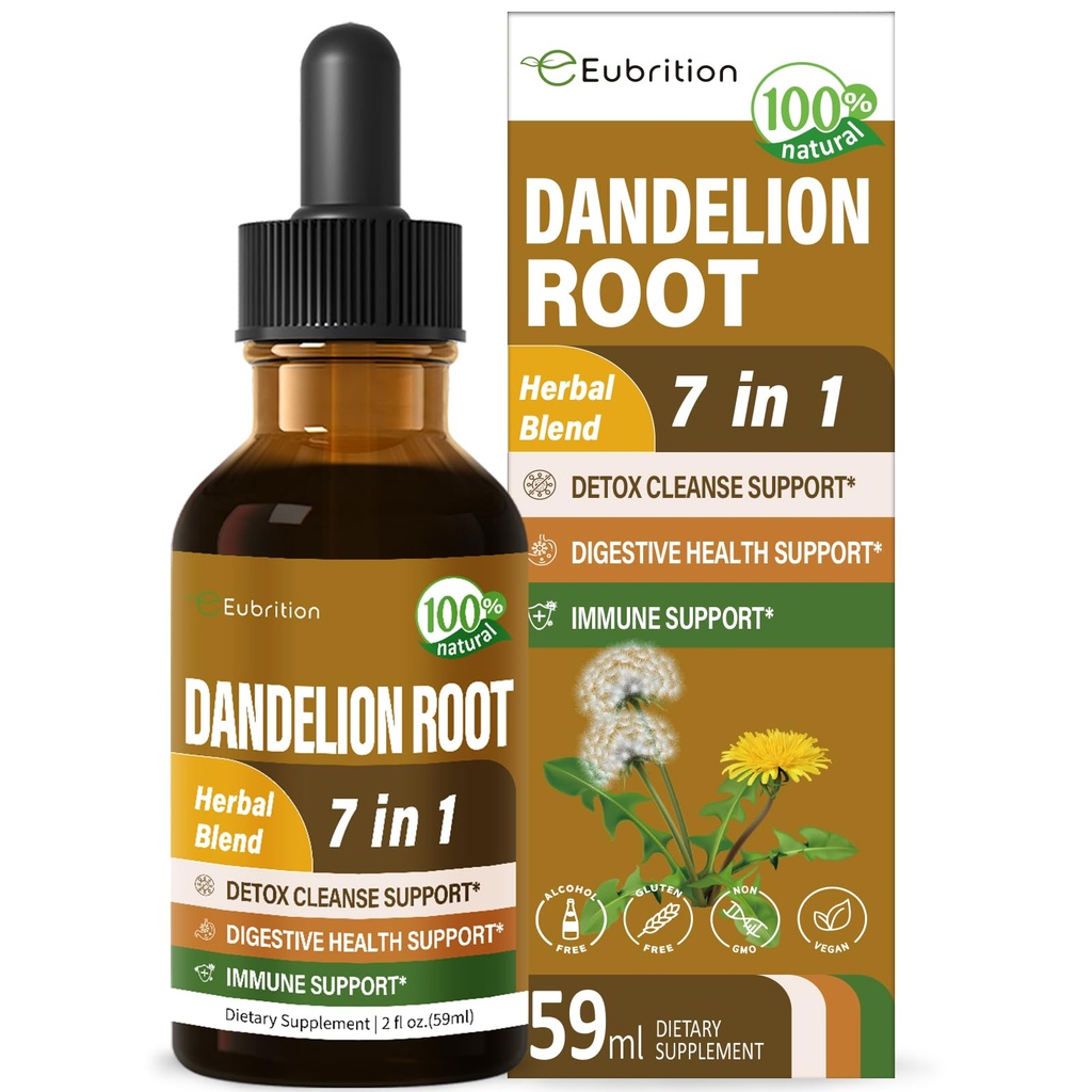 Dandelion の根のエキスの低下、Diente de Leon Organico Hierba、Dandelion の補足の方式の Detox の洗剤、Digestion 及び免疫サポート、アルコールなしのチンブ。 2oz