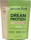 Greens First Dream Protein Plant-Based Vegan Powder - USDA Organic Pumpkin, Hemp & Pea Protein - Gluten-Free, Non-GMO, No Added Sugar (Creamy French Vanilla, 24.8 oz)