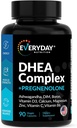 DHEA Micronized 200mg Complex with Pregnenolone 100mg Supplement for Men & Women with Ashwagandha, DIM, Magnesium, Boron, Calcium , Zinc, Vitamin D3, C and B6 Hormone Support - Made in USA 90 Capsules