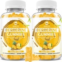 セイロンシナモン1500mg高効力Berberine GmmiesとImmeとMetabolismサポート、砂糖無料、パイナップル味 - 120カウント