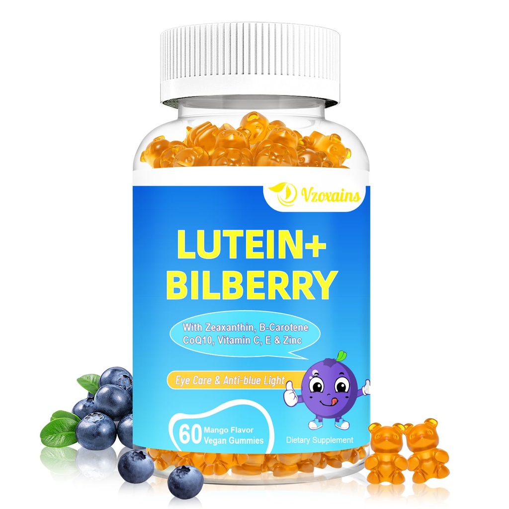 20mg ルテイン&ゼアキサンチンは、Bilberry、アスタキサンチン、オメガ3、ビタミンC、E - 砂糖無料目の健康サプリメント - ドライアイリリーフ、ビジョンクラリティ、Macularサポート