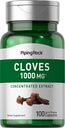 パイピングロッククローブカプセル1000mg | 100丸薬 | 濃縮エキス | ハーブサプリメント | 非GMO&グルテンフリー