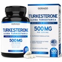 トルケステロンサプリメント500mg(120カプセル) - スタミナ、ドライブ、アスレチックパフォーマンス&マッスルマス - (アジュガトルケスタニカStd。 に 10% トルケステロン) - 非GMO&ビーガンカプセル