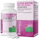 Bronsonの超Biotinの10,000のMcgの毛皮および釘の補足、非GMOの360のベジタリアンのカプセル