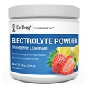 Dr. Berg ゼロ シュガー ハイドレーション Keto 電解質粉末 - 強化 w/1000 カリウムの mg & 実質のピンクのヒマラヤ塩 (NOT テーブル塩) - ストロベリー レモンード 水分補給飲料サプリメント - 50 サービング