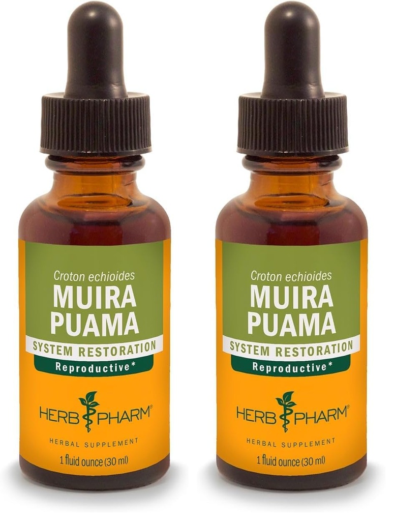 ハーブ Pharm Muira Puama 抽出物 のための 生殖システム サポート - 1 Ounce (パック 2)