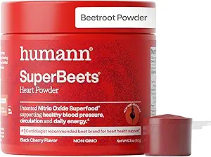 HumanN スーパービートのビートルートパウダー - 血圧、循環&心臓の健康サポートのためのニトリ酸化物ブースト - 非GMOスーパーフードサプリメント - 元のApple風味、30のサービング
