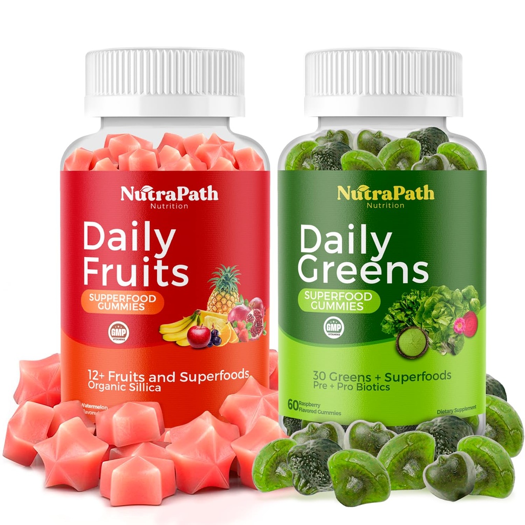 スーパーフードフルーツと野菜グミー(120咀嚼)、12 +スーパーフルーツ&30野菜、フルーツ&ハーブ、果物と野菜のビタミン、非GMO、ペクチンベースのグルテンフリー、グルテンフリー