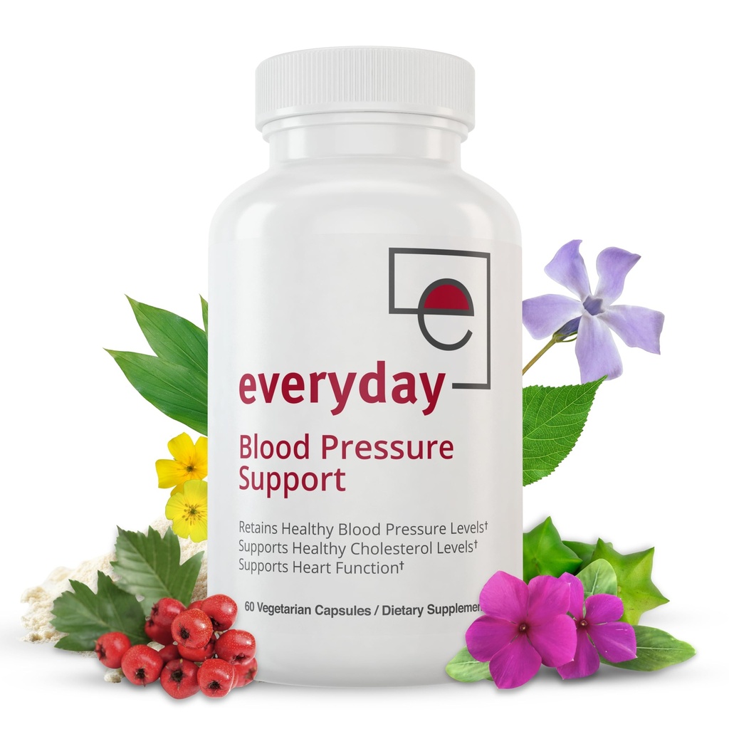 毎日血圧サポートと高血圧サプリメント - ホーソーンベリー、アルジュナ、マグネシウム、Rauwolfia for Heart Health、Circuulation、Cholesterol Support(30日供給、60カプセル)
