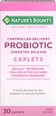 Nature's Bounty Probiotic、Controlled Delivery Dietary Supplement、Digestive、Intestinal、Immune Health、30 Caplets、30 Totalサービングをサポート