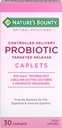 Nature's Bounty Probiotic、Controlled Delivery Dietary Supplement、Digestive、Intestinal、Immune Health、30 Caplets、30 Totalサービングをサポート