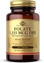 Solgar Folate 1333 MCG DFE Metafolin® 800 mcgタブレット、元の、8 Ounce