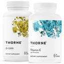 THORNE - 免疫サポートコンボ - ビタミンD3&ビタミンCブレンドヘルシー免疫機能 - 30〜90サービング