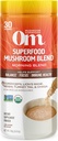 Om Mushroom Superfood Morning Energy Blend Mushroom Powder Drink, 8.47 Ounce Canister, Coffee Free Energy Drink with Cordyceps, Vitamin D2, Agaricus Bisporus, Lion's Mane, Rhodiola, and Turkey Tail
