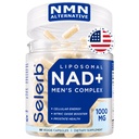 男性のためのNAD +サプリメント - Resveratrol、CoQ10、Lシトルリン、アンチエイジング、スタミナ&セルラーエネルギーサポート60カプセルのための男性のためのNitric酸化物前立腺の健康サプリメント