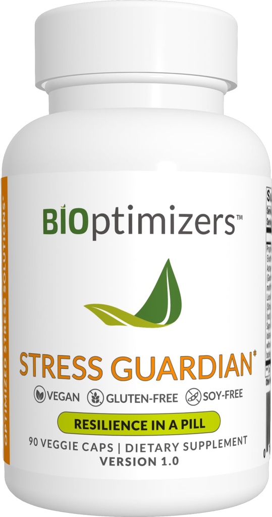 BIOptimizers ストレスガーディアン – ストレスリリーフカプセル – 残りサポート管理 - 90 カプセル