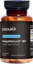 MegaNatural BP のブドウの種子のエキスは Sustained 解放のカリフォルニアのブドウの種のエキスの草の補足によって最大限に活用された吸収及びサポート エネルギー、150 の mg、120 のタブレットを補います