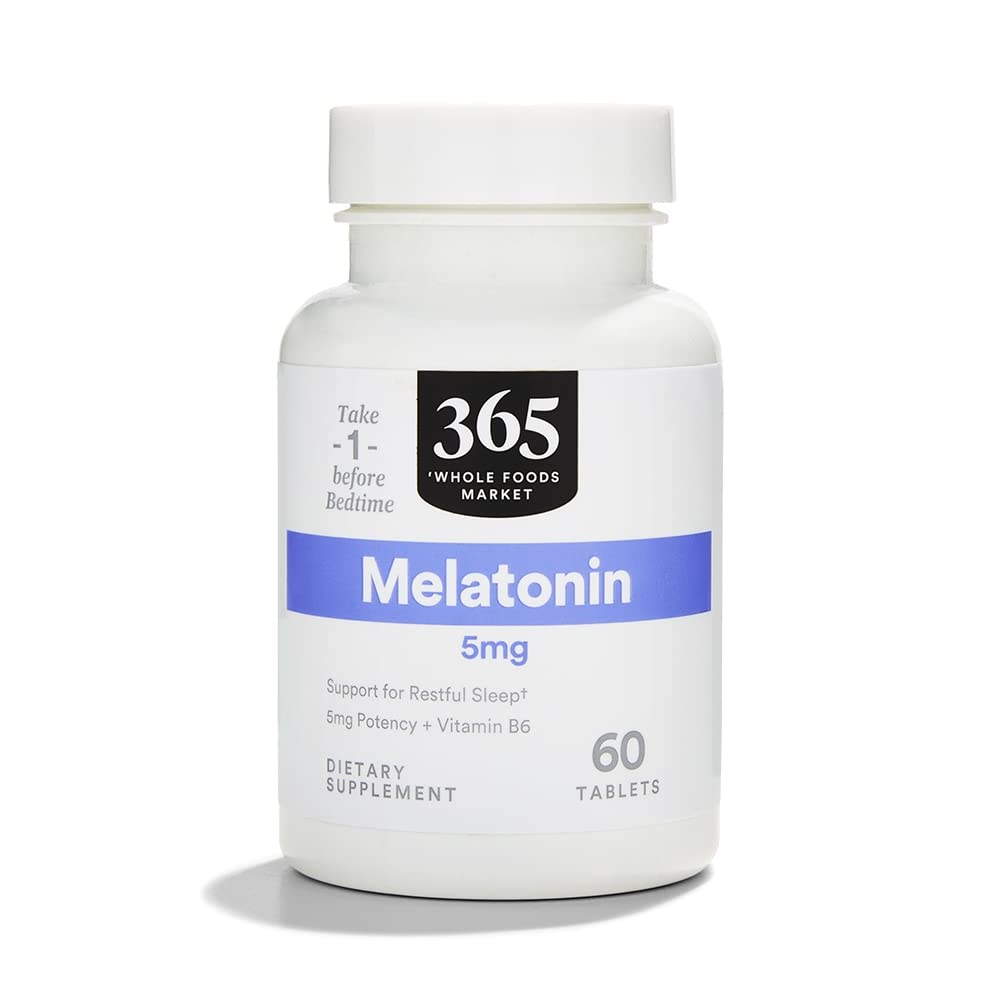全食品市場、メラトニン5mg、60の計算による365