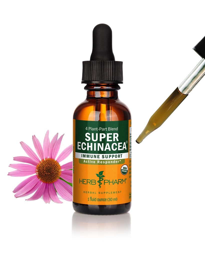ハーブ Pharm は活動的な免疫システム サポートのための有機性極度の Echinacea の液体のエキス- 1 つの Ounce (DSUPER01)を証明しました
