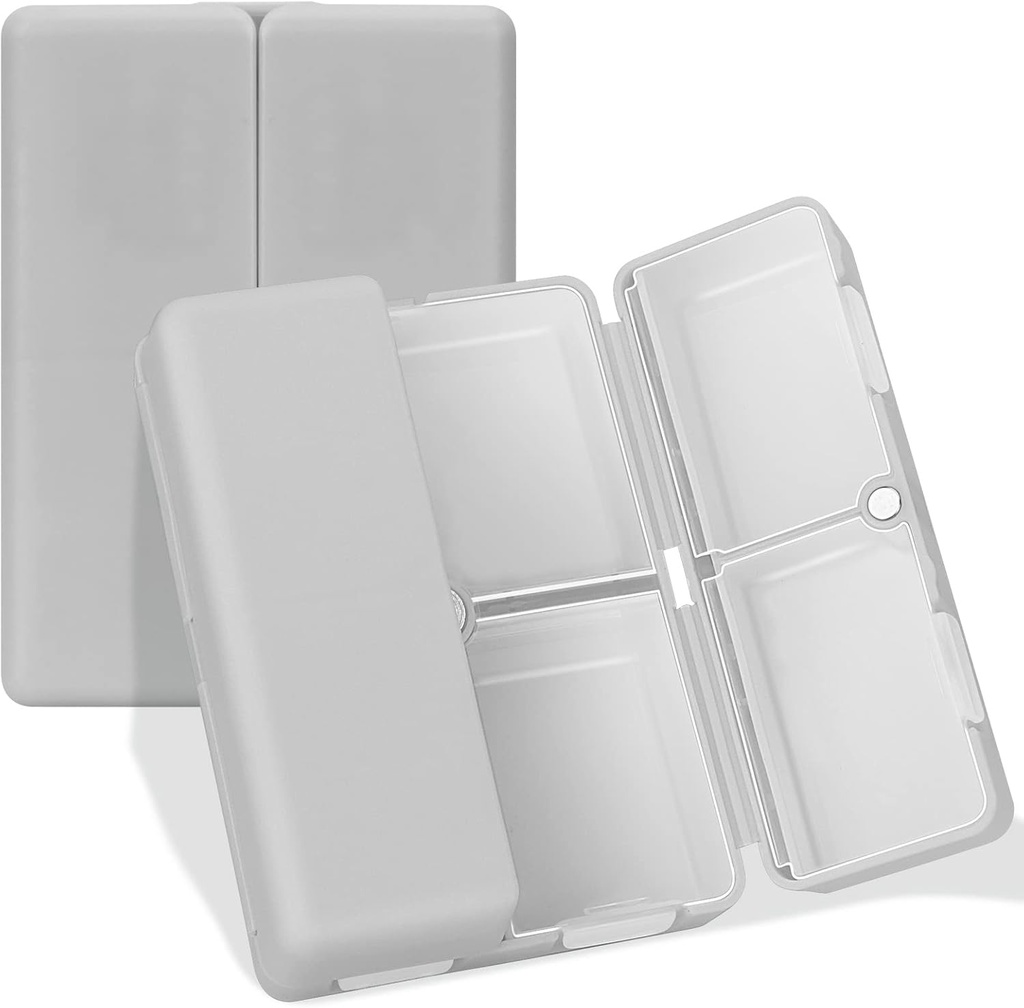 FYYデイリーピルオーガナイザー、7コンパートメントポータブルピルケーストラベルピルケーストラベルピルオルガナイザー、[フォールディングデザイン]ビタミン、コッド肝臓油、サプリメント、医薬品を保有するためのPill Box