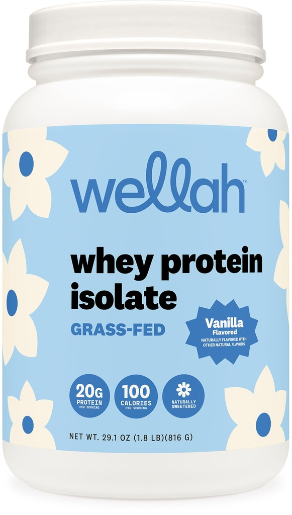 Wellah Protein Your Whey(30サービング、バニラ) - Whey Protein Isolate Protein