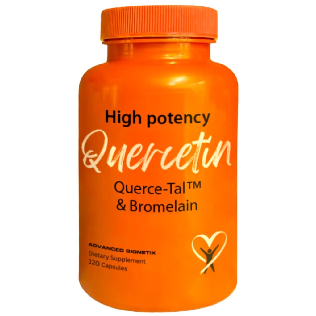 Querce-TalTM Quercetin + Bromelain 120 Vegカプセル | 高効力強化吸収生物学的利用能。 アンチ酸化防止をサポート, イベントをフレア, 心臓免疫健康, 包装 5 月 Vary