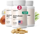 Nourished AndroEase Plus - 女性のための自然バランスサプリメント - 亜鉛とビーガンフォーミュラ&ソーパルメット - 180 毎日のウェルネスとバイタリティのためのカプセル - アメリカ製