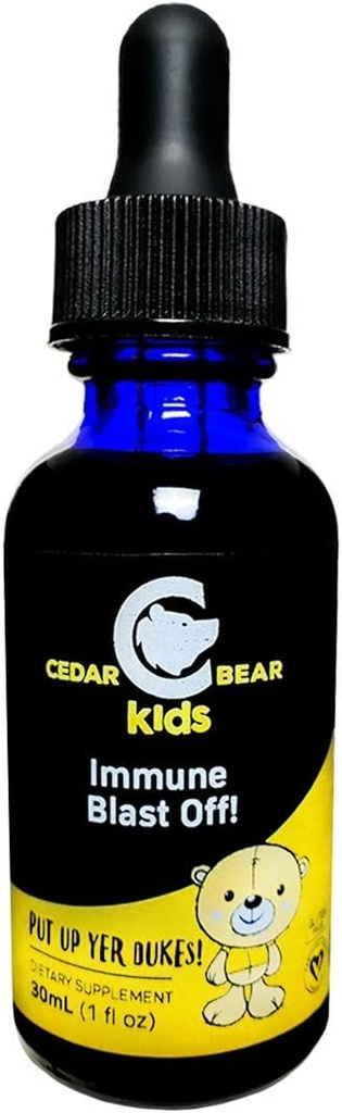 Cedarの熊の免疫の送風!子供のための活動的なシステム1のFL Ozで特にボディを通る免疫システム応答を支え、活動化させる液体の草の補足