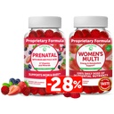 Lunakaiの胎児のビタミンおよび女性のMultivitaminのガミーの束-鉄及び葉酸が付いている妊娠のMultivitaminのガミー- 16の必須ビタミンおよび鉱物の100%の毎日の価値- 30日の供給
