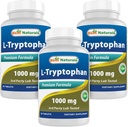 最高のナチュラル L-Tryptophan 1000 mg 60錠(60カウント)
