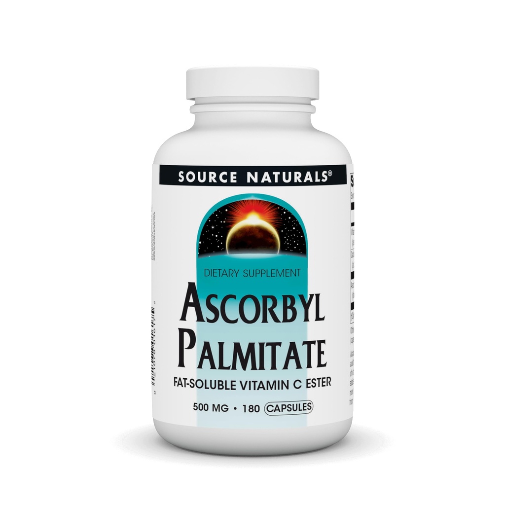 源の自然なアスコルビルPalmitate 500mgの脂肪溶性のビタミンCのエステルの補足- 180のカプセル