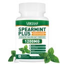 スペアミントプラスサプリメント1200mg - 消化器、皮膚、胃の健康、代替スペアミントティー - 米国製&テスト - 60Softgels