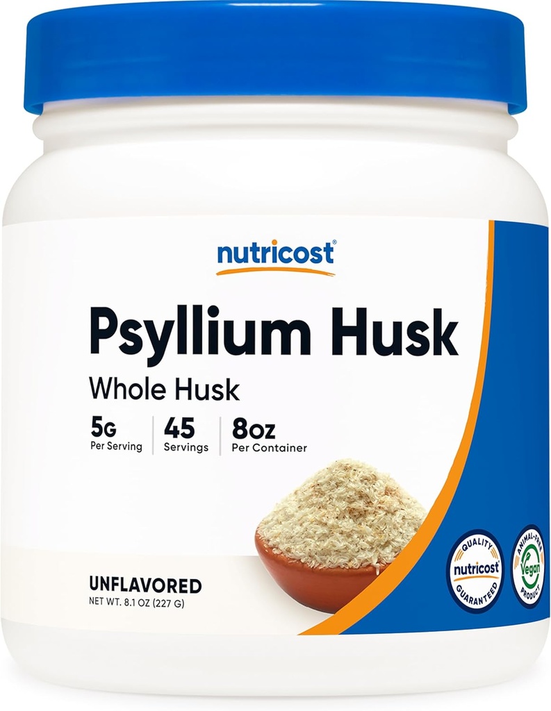 Nutricost の syllium 全殻の粉(薄片) 8.1oz -グルテンフリー及び非GMO