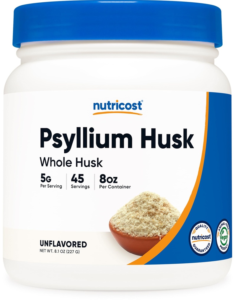 Nutricost の syllium 全殻の粉(薄片) 8.1oz -グルテンフリー及び非GMO