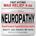Neuropathy Nerveの救助のクリーム-フィートの手足のつま先のための速い代理の最高の救助-超強さのMenthol Arnica Aloe Vera MSMのSoothingの自然なNerveの慰めの救助、Paraben-Free 4 Oz