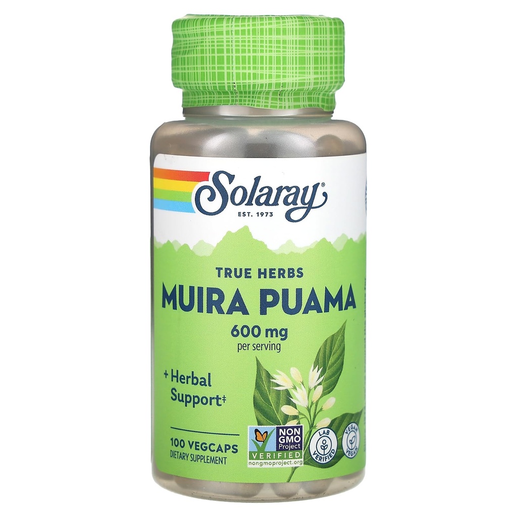 SOLARAY Muira Puama - 300 mg - 100カプセル