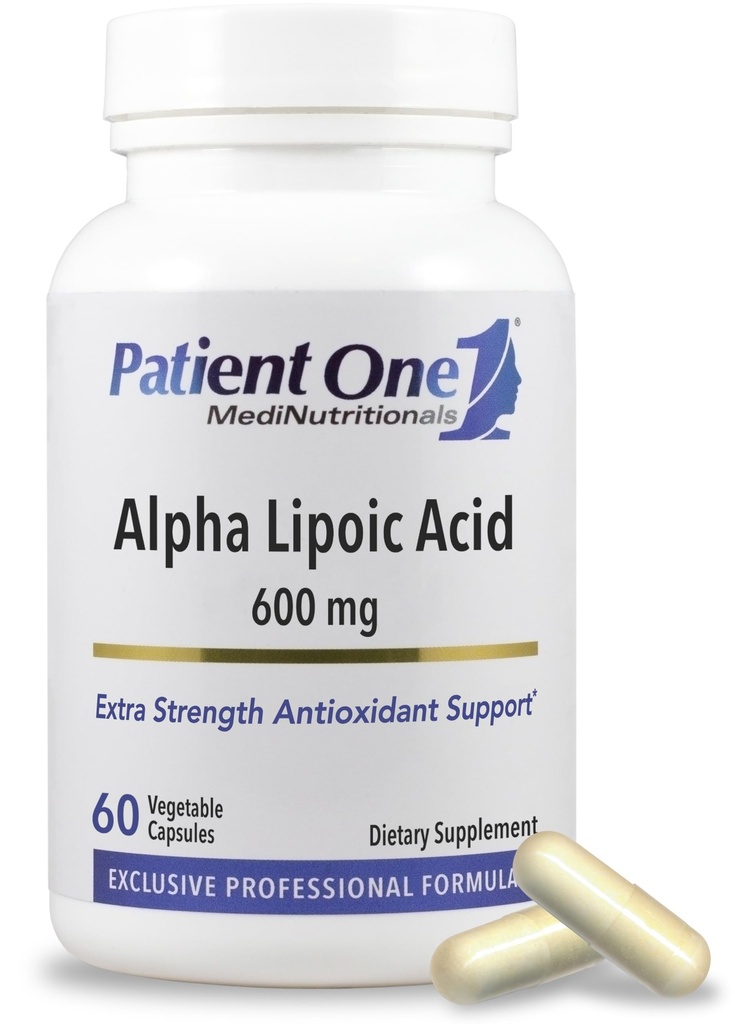 患者1アルファリポ酸(ALA) 600mg|Nerveと肝健康を支える抗酸化サプリメント* | 60カプセル