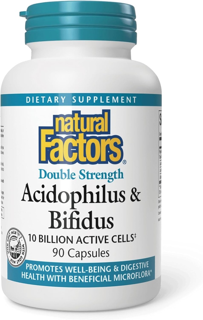 自然な要因、Acdophilus及びBifidusの倍の強さ、ProbioticおよびPrebiotic方式、90のカプセル