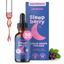 子供のためのSleepBerry液体メラトニン - エルダーベリーとビタミンDで自然な睡眠補助金 - 彼らは眠りながら免疫システムをブースト (1 Fl oz)