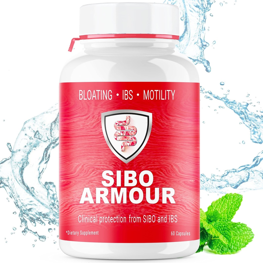 SIBO | IBSリリーフ(臨床グレードトリートメント) ブロッティング、ディアリア、リーキーガット、ガス | 遅延解放ペパーミント | 乳房症候群・小腸菌増殖に有効なサプリメント