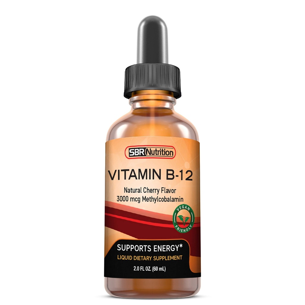 ビタミンB12の皮下液体の低下 - Methylcobalamin、VIT B 12はエネルギー、最高の吸収、サービングごとの3000mcg、60のサービング、非GMOのビーガンフレンドリー、米国で製造しました
