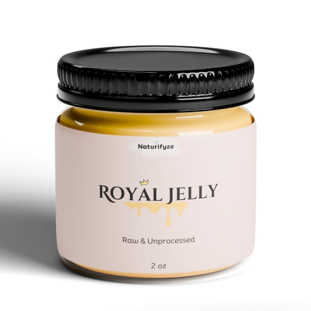 100%の純粋なロイヤルゼリー - ビタミン&アミノ酸、ナチュラルケア(2oz)で詰められた未加工&加工されていない、