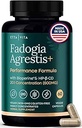 Organic Fadogia Agrestis 600mg for Natural Test Support (2X More Pure - 3X More Absorbent) Athlete Approved - Supports Muscle Growth & Recovery, Healthy Energy Levels, Drive, Stamina & Mood - 60ct