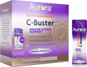 Aurora Nutrascience Ultra Liposomal C-Buster免疫システムサポート、ビタミンC、ビタミンD、亜鉛、Elderberry、Pelargonium、ビタミンK&Ginseng、30パケット、10 ML