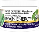 ホスト防衛 MycoBotanicals 脳エネルギー* の粉 - ライオンのマネのきのこのマッシュルームとの頭脳及び焦点サポート補足-エネルギー サポートのための Yerba の無給餌療法の補足- 3.5 oz (33 のサービング)*