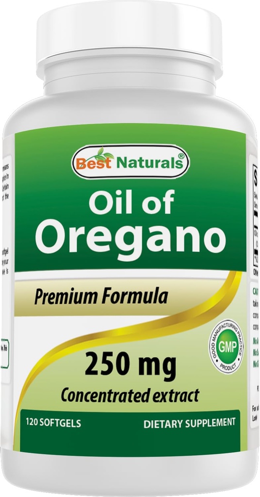最高のナチュラルオレガノオイル250 Mg Softgels、120Count